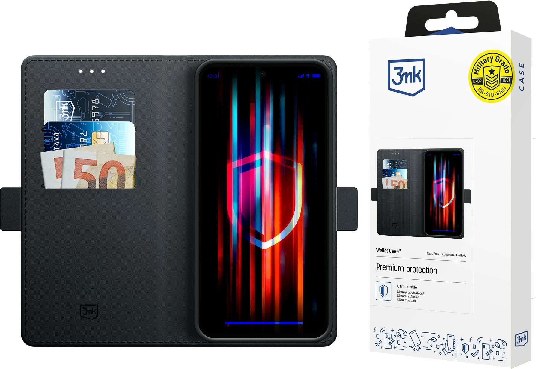 Ovitek za Xiaomi Redmi Note 14 Pro 4G, črn