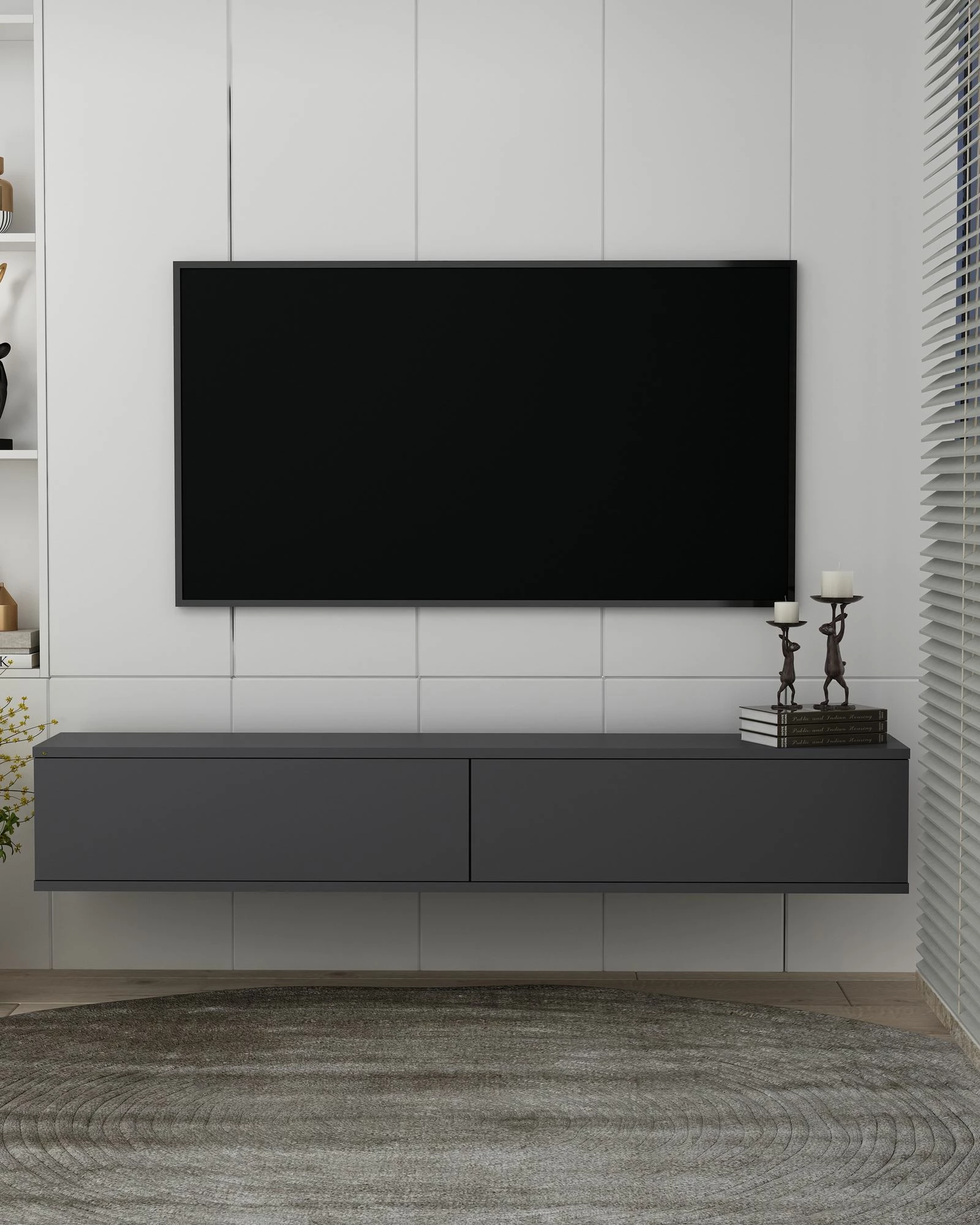 Komoda za TV Skye Decor Aris, antracit