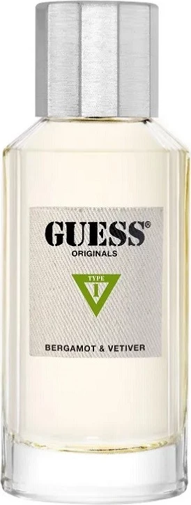 Eau de Parfum z bergamotko in vetiverjem Guess Originals Type 1, 100 ml