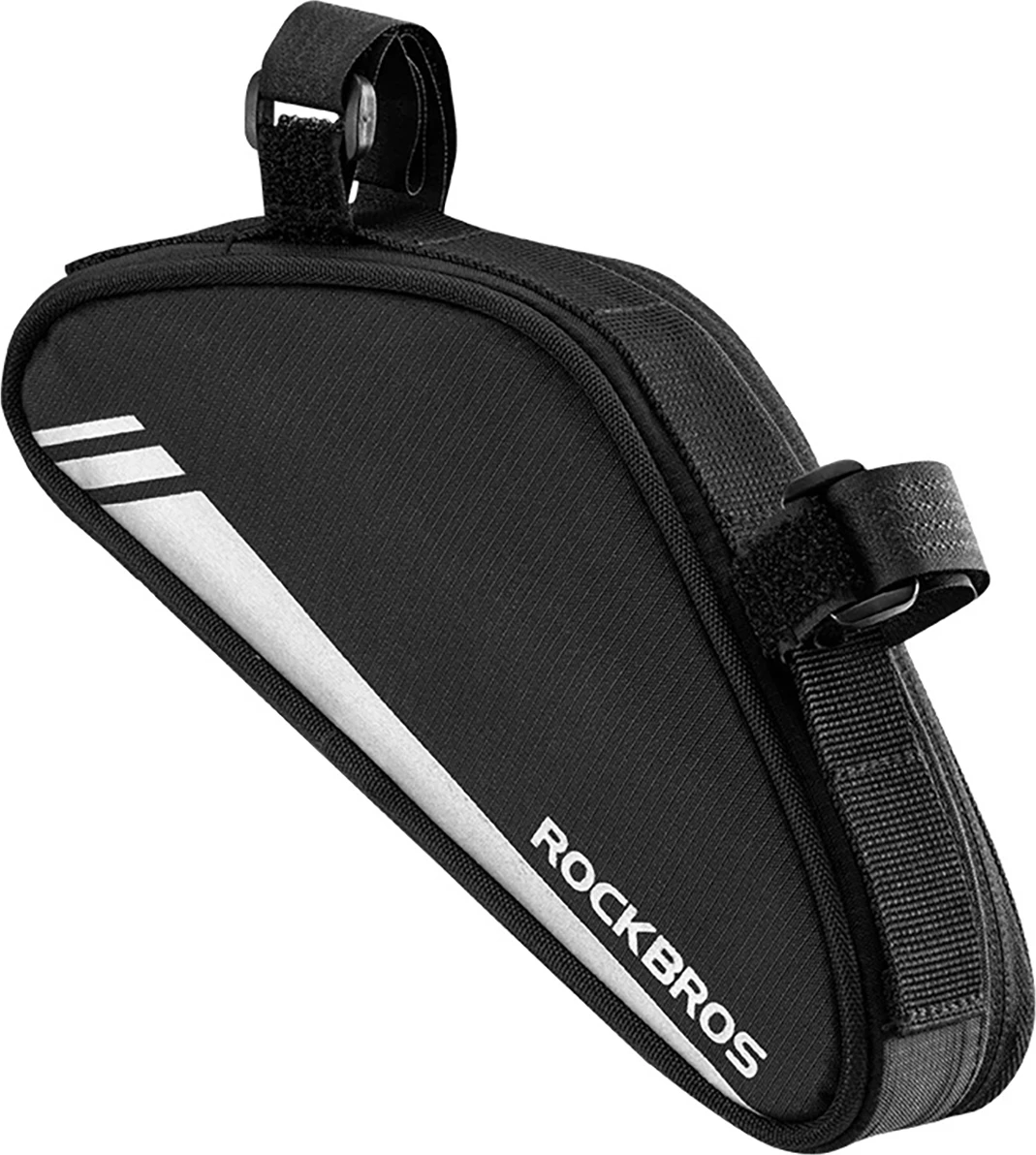 Trekotni okvirna torba za kolo Rockbros B55-BK, 0,7 L, najlon, črna