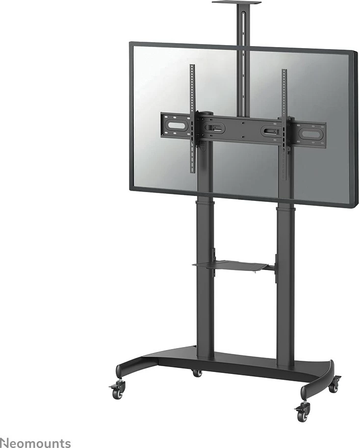 Voziček za TV Neomounts PLASMA-M1950E, za zaslone 60–100 palcev, nastavljiva višina, črn