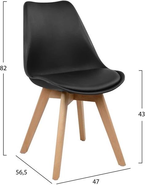 Komplet jedilne mize 5 kosov FH10341 miza 110x70x76 cm in 4 stoli Vegas