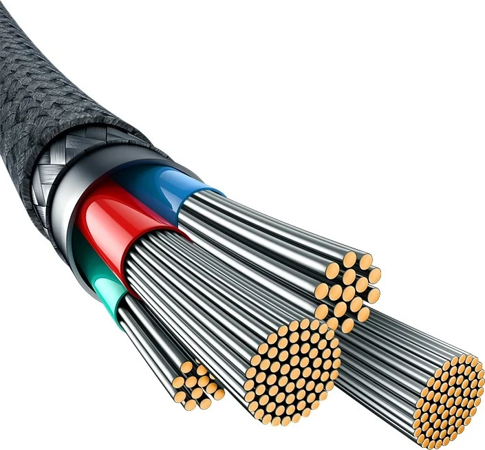 Nezlomljiv USB kabel Baseus, 1 m, 5V-2.4A, bel