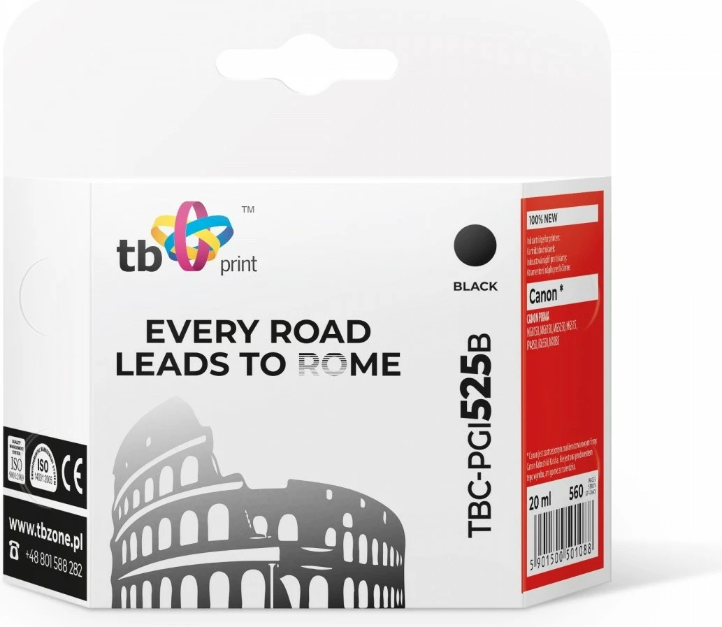 Toner kartuša črn, 20 ml za Canon PIXMA TB Print TBC-PGI525B
