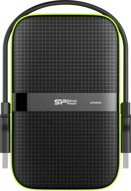 Zunanji disk 5TB Silicon Power Armor A60, zeleno/črn