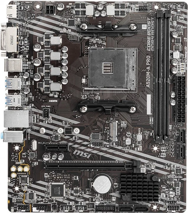 Matična plošča MSI A320M-A PRO, Socket AM4