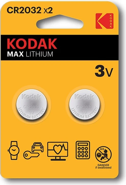 Gumbasta baterija Kodak CR2032, 3V