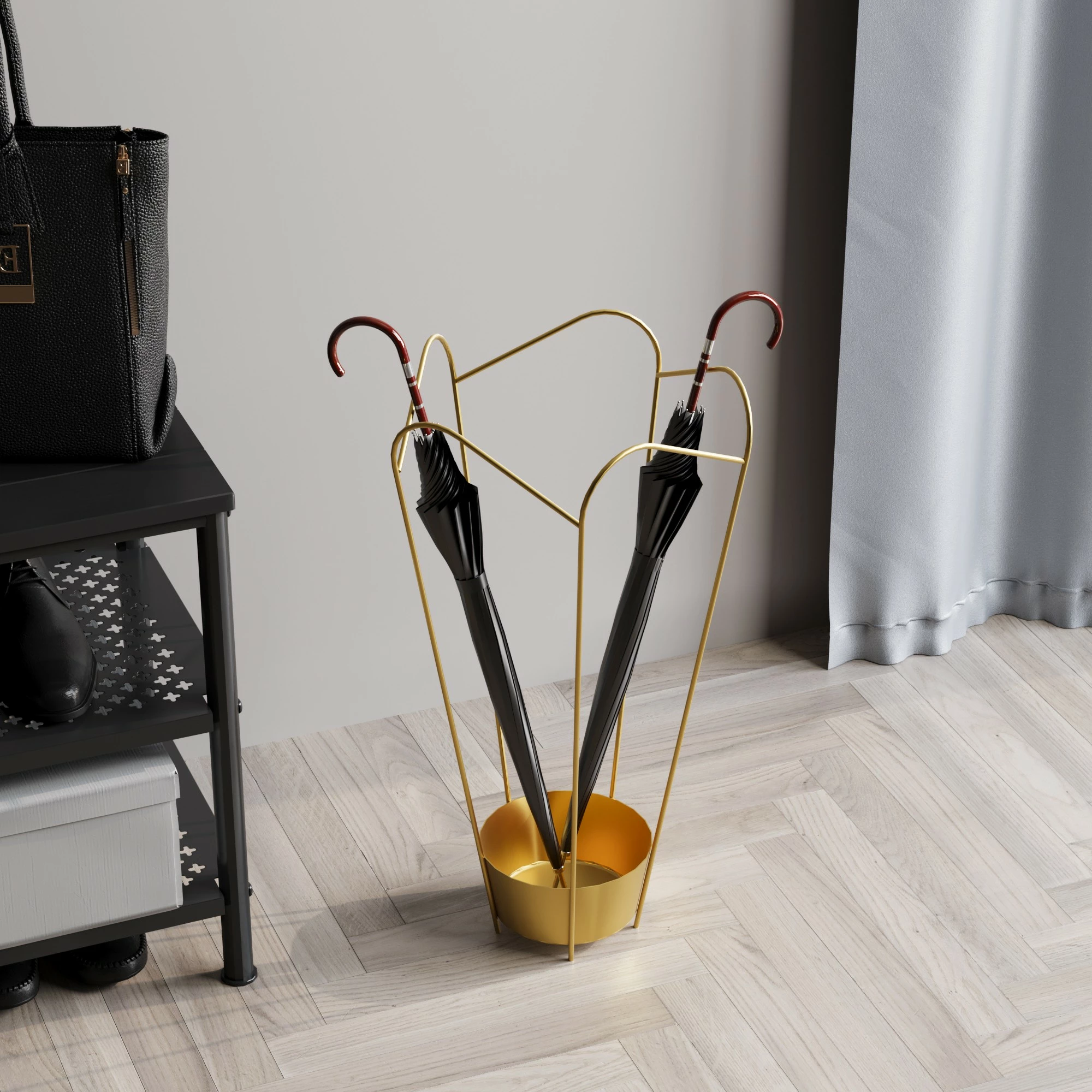 Kovinski dekorativni okras, zlate barve Aberto Design GED-016-A