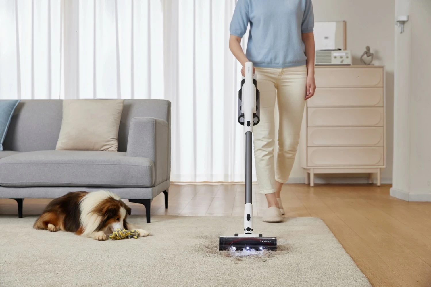 Brezžični sesalnik Tineco A30S PLUS, bel-siv