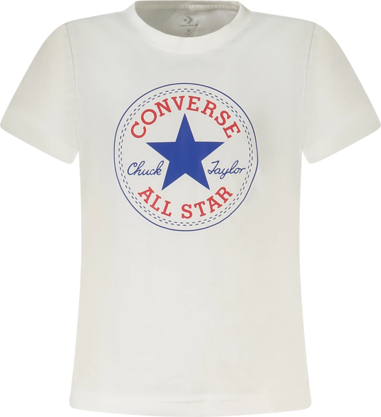 Majica za fante, kratki rokavi, bela, Converse