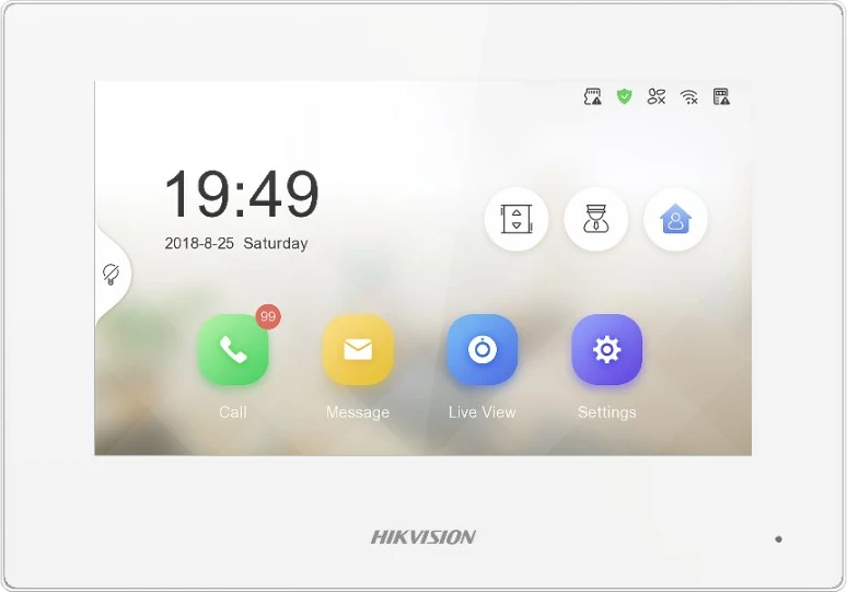 Video vhodni sistem Hikvision DS-KH6320-WTE1-W, 7-palčni, bel