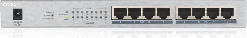Stik (switch) 8-portni PoE Zyxel GS1008HP
