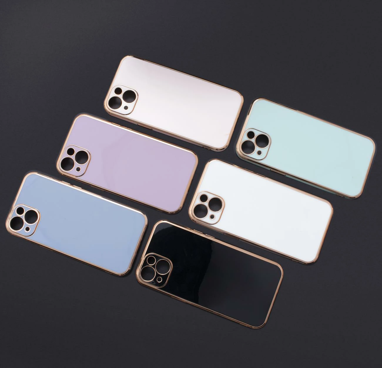 Ovitek Hurtel Fashion za Samsung Galaxy A12 5G, TPU, bel z zlato obrobo