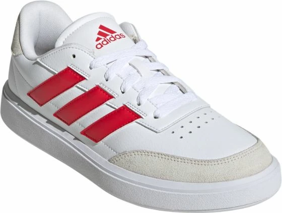 Tenis čevlji Courtblock, adidas, moški, beli z rdečimi detajli