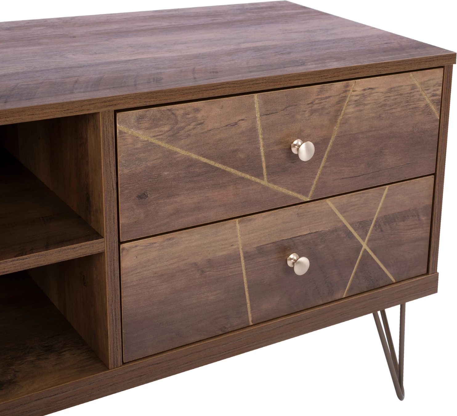 Komplet TV Kaitlyn FH8652 Oreh z Zlato 150x39,5x51,5 cm