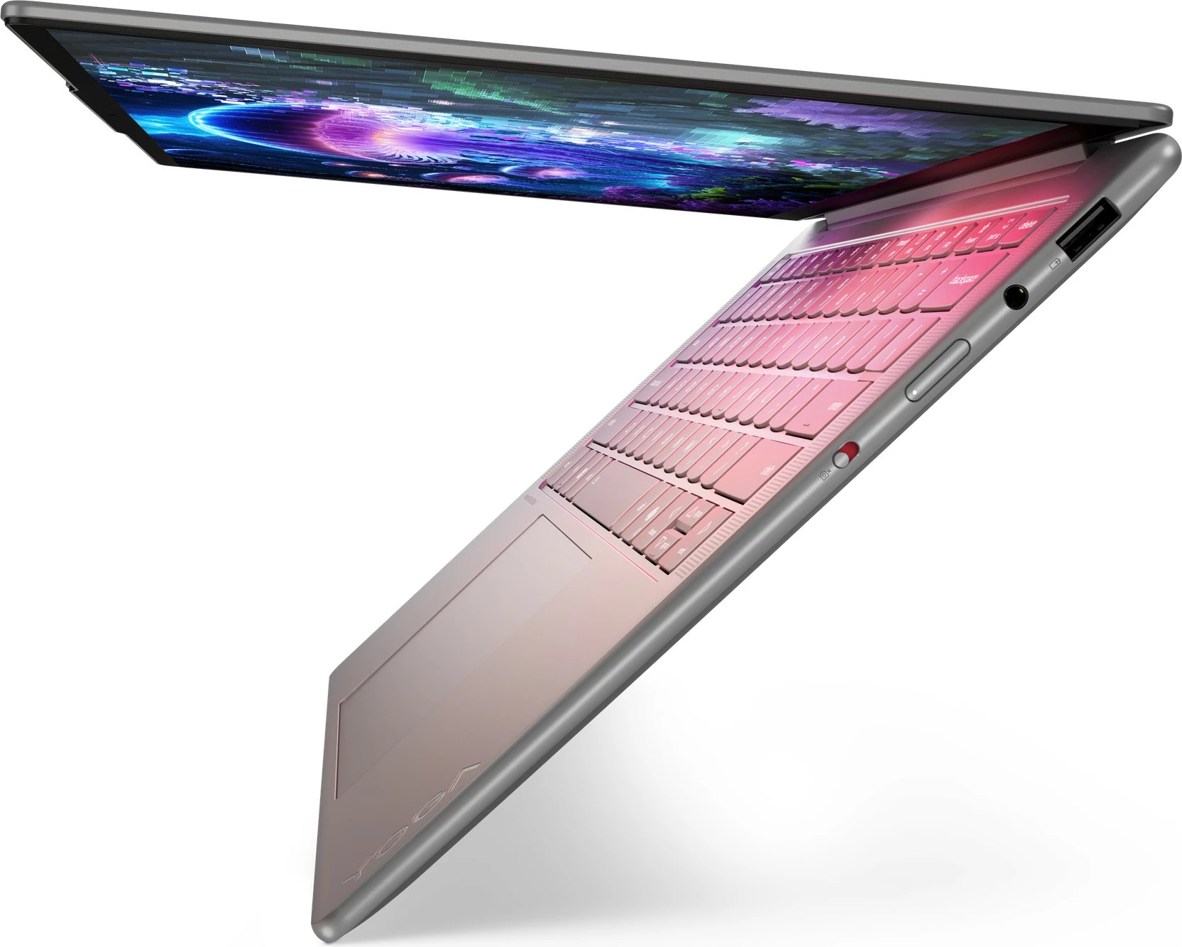 Prenosnik Lenovo Yoga Slim 7 Aura Edition 14ILL10, 14 in, OLED 2.8K, Core Ultra 7, 16GB/512GB SSD, Windows 11, srebrn