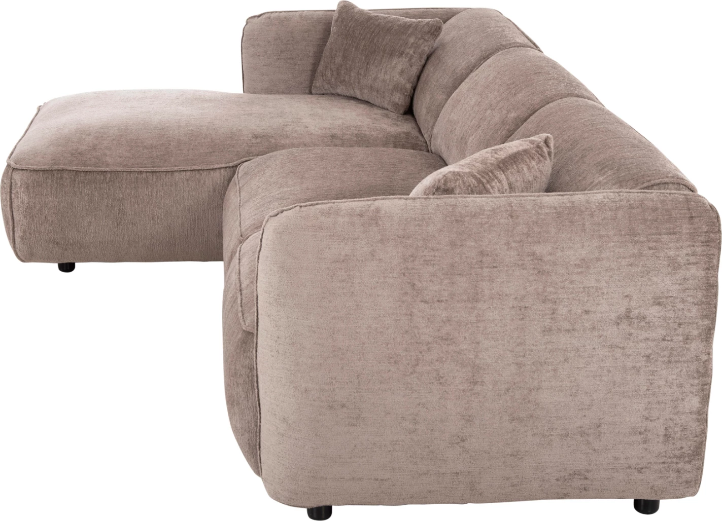 Kotna sedežna garnitura (levi) TREAT FH3277.02L temno bež tkanina 270x163x74Hcm