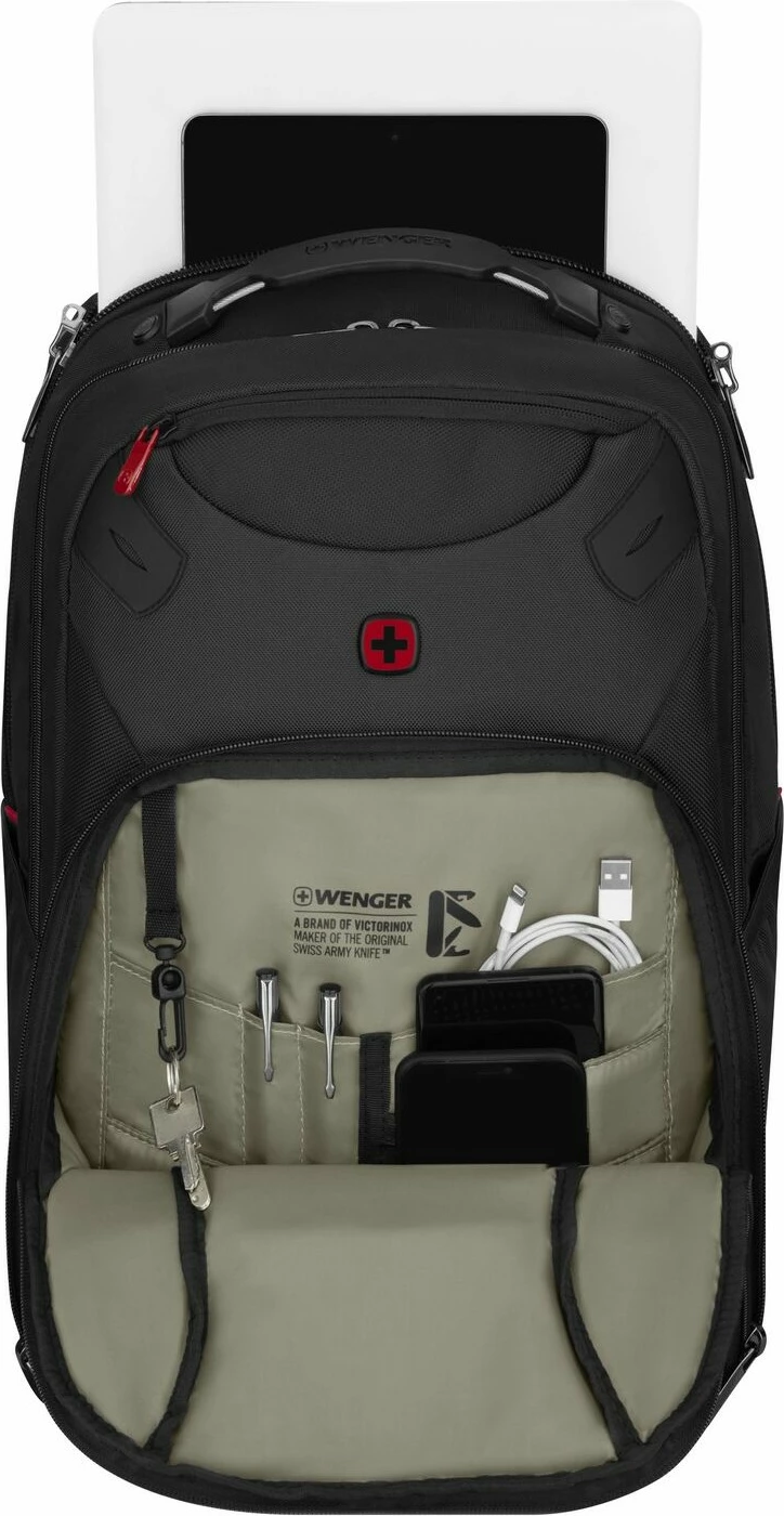 Nahrbtnik za prenosnik do 17 (43,18 cm), z žepom za tablico, Wenger Cosmic, črn