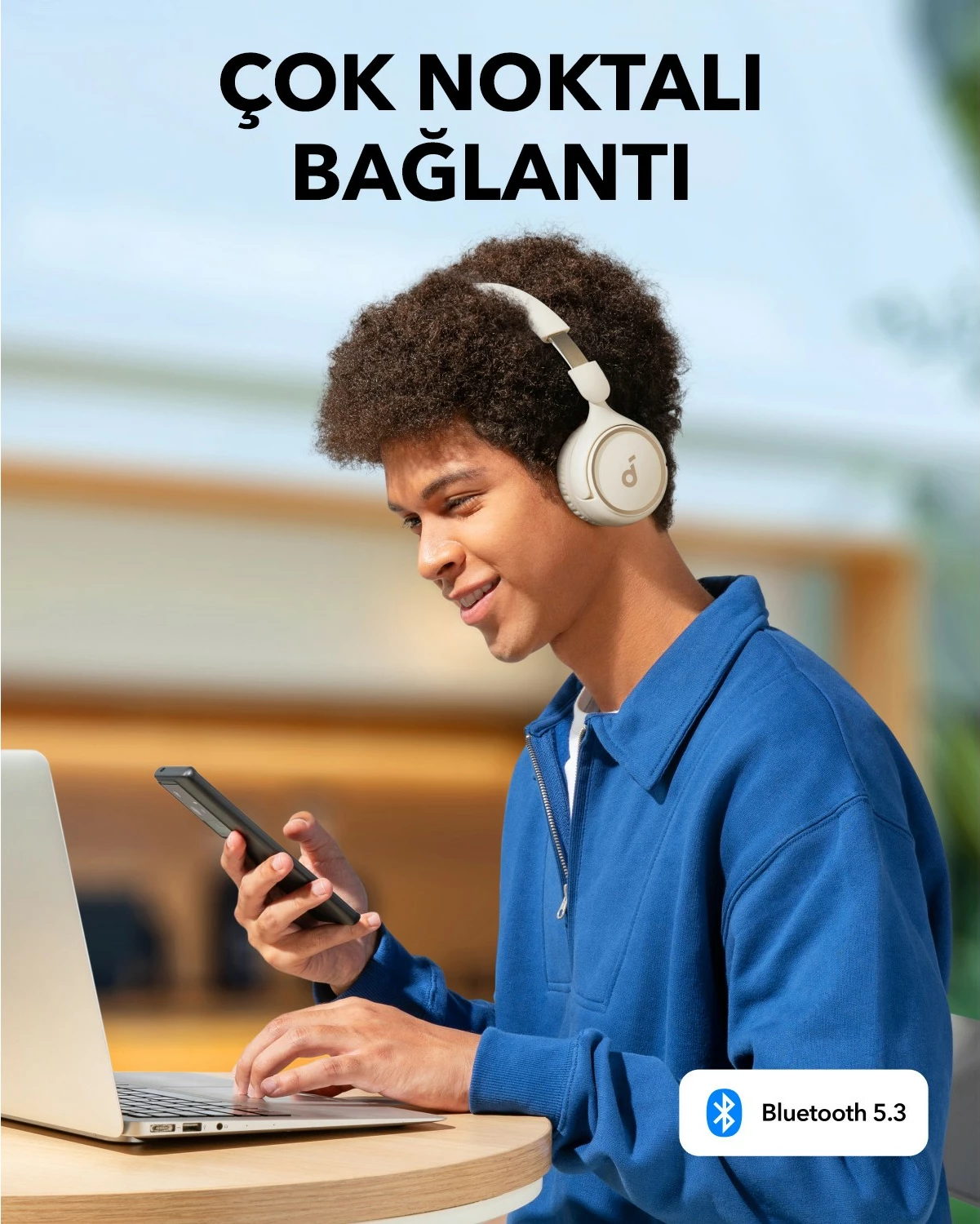 Brezžične slušalke Anker Soundcore H30i, Bluetooth, bele