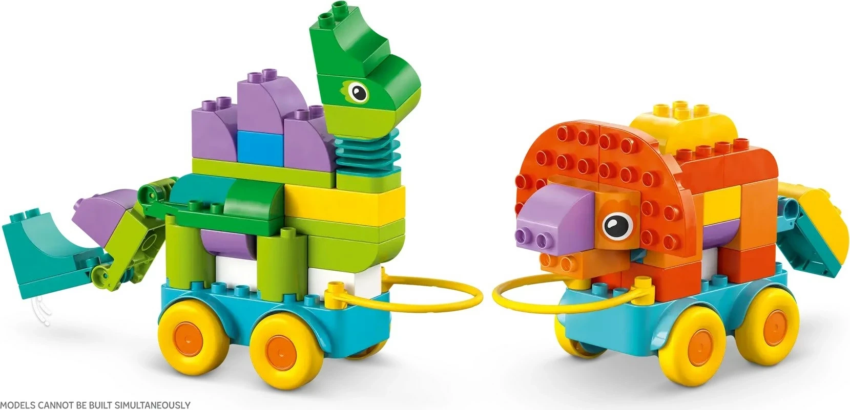 Igralni set 3-v-1 Dinosauri na kolesih, LEGO DUPLO, 108 kosov, za otroke 3+ let