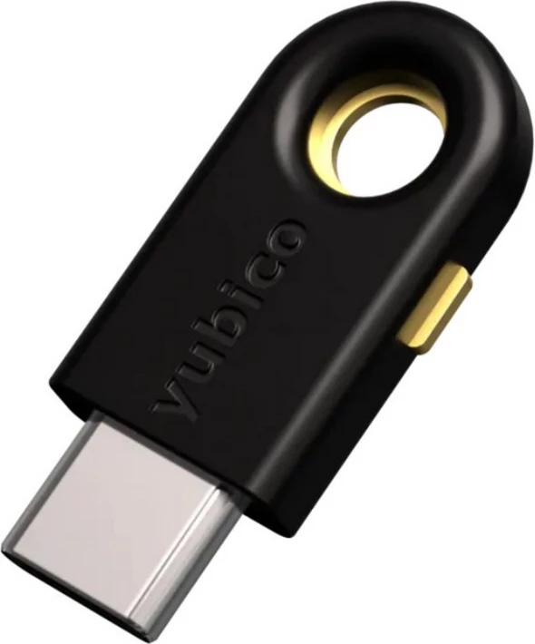 Varnostni ključ Yubico YubiKey 5C 5060408461488, USB‑C, zlato na črni
