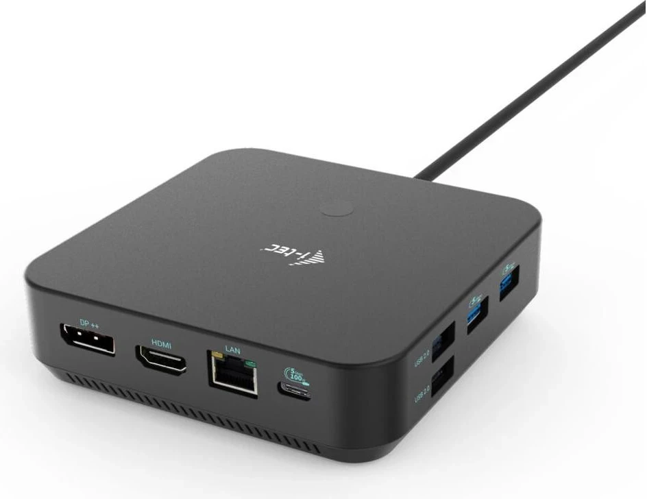 Docking postaja USB-C Triple i-tec, 1x HDMI 2x DP 3x4K / 1x5K LAN Avdio 6x USB Power Delivery 100 W