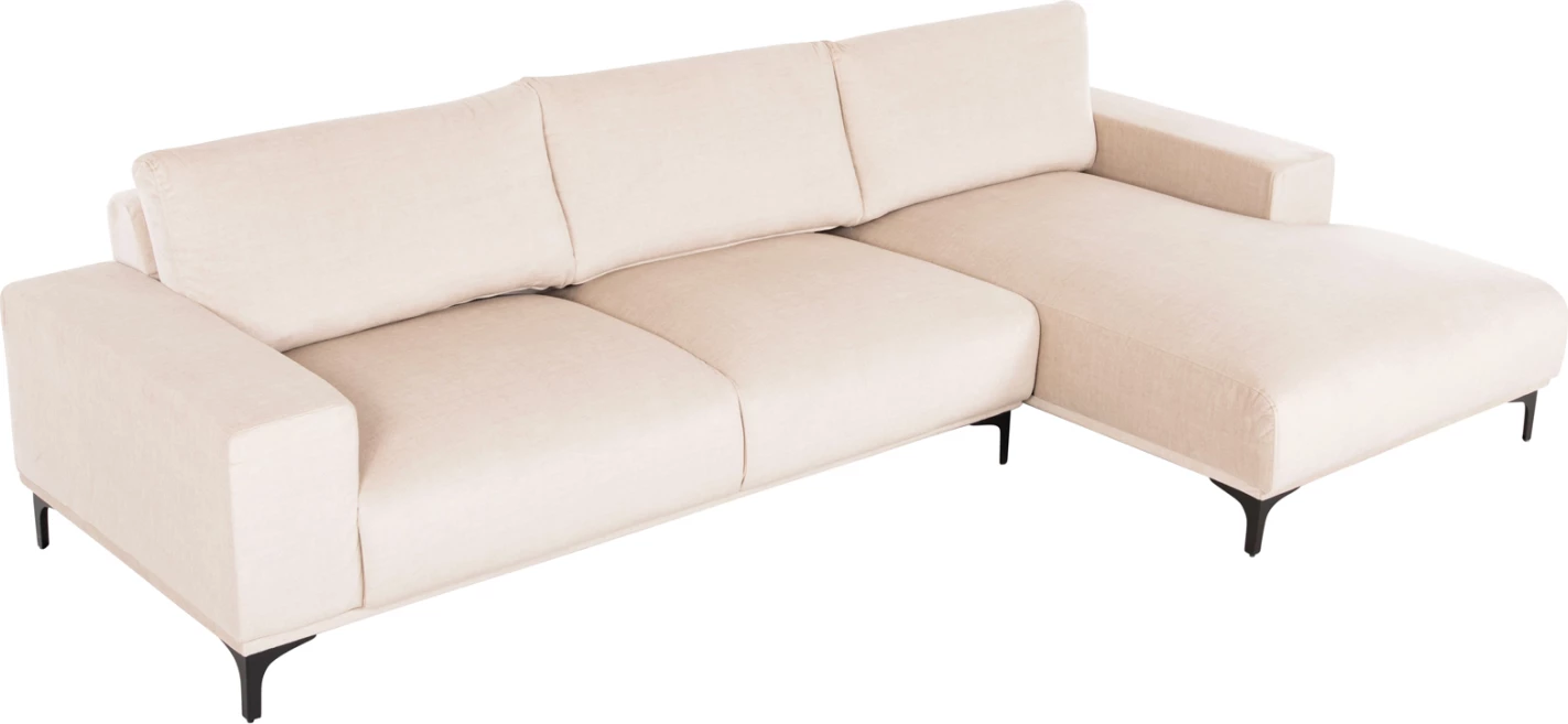 Kotna sedežna garnitura (desna) NOA FH3278.01R iz ecru tkanine 288x90-157x67-80H cm.