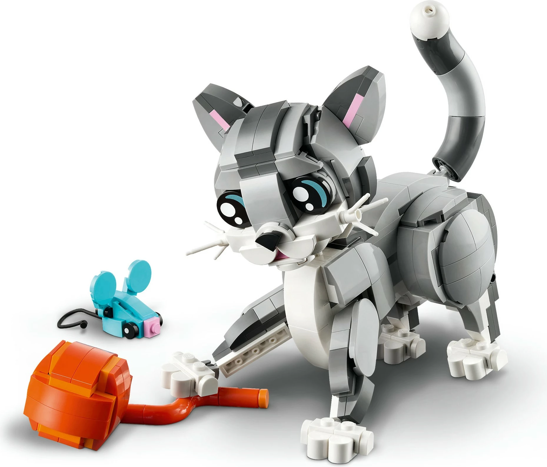 Gradbeno igračo LEGO Creator Siva mačka 31163, večbarvno