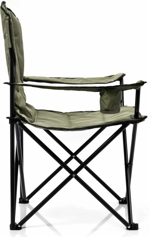 Poglobljena zložljiva turistična stol Meteor Hiker, zelena