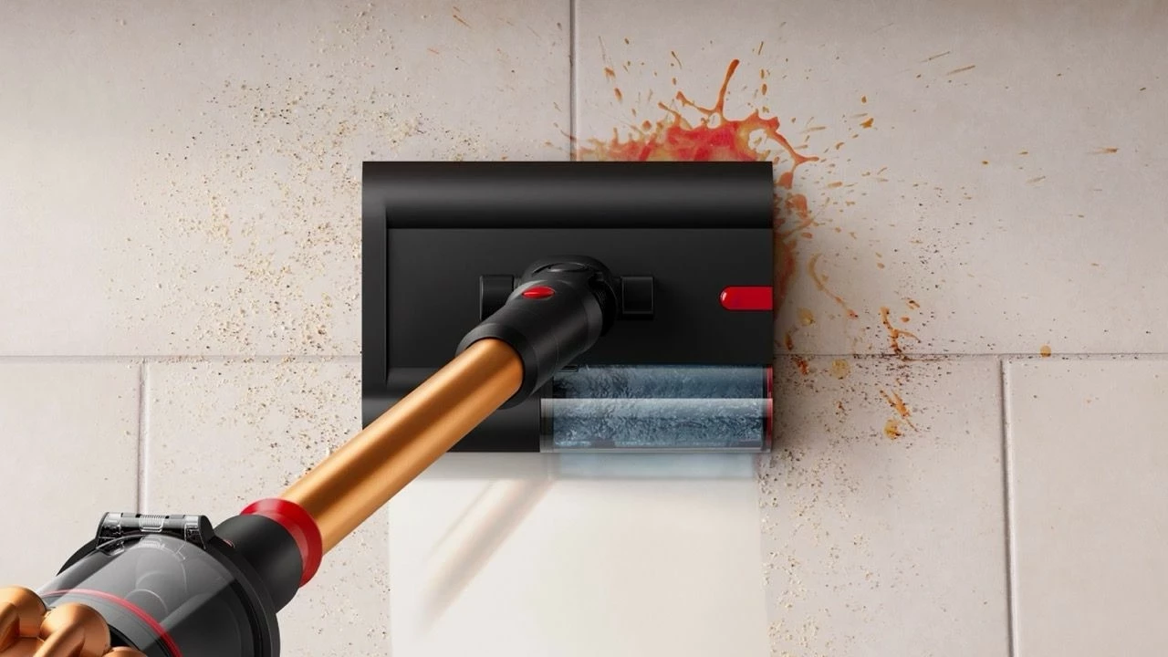 Brezžični sesalnik Dyson V16 Piston Animal Submarine, 1,3 L, 70 min, HEPA, črn/medenina