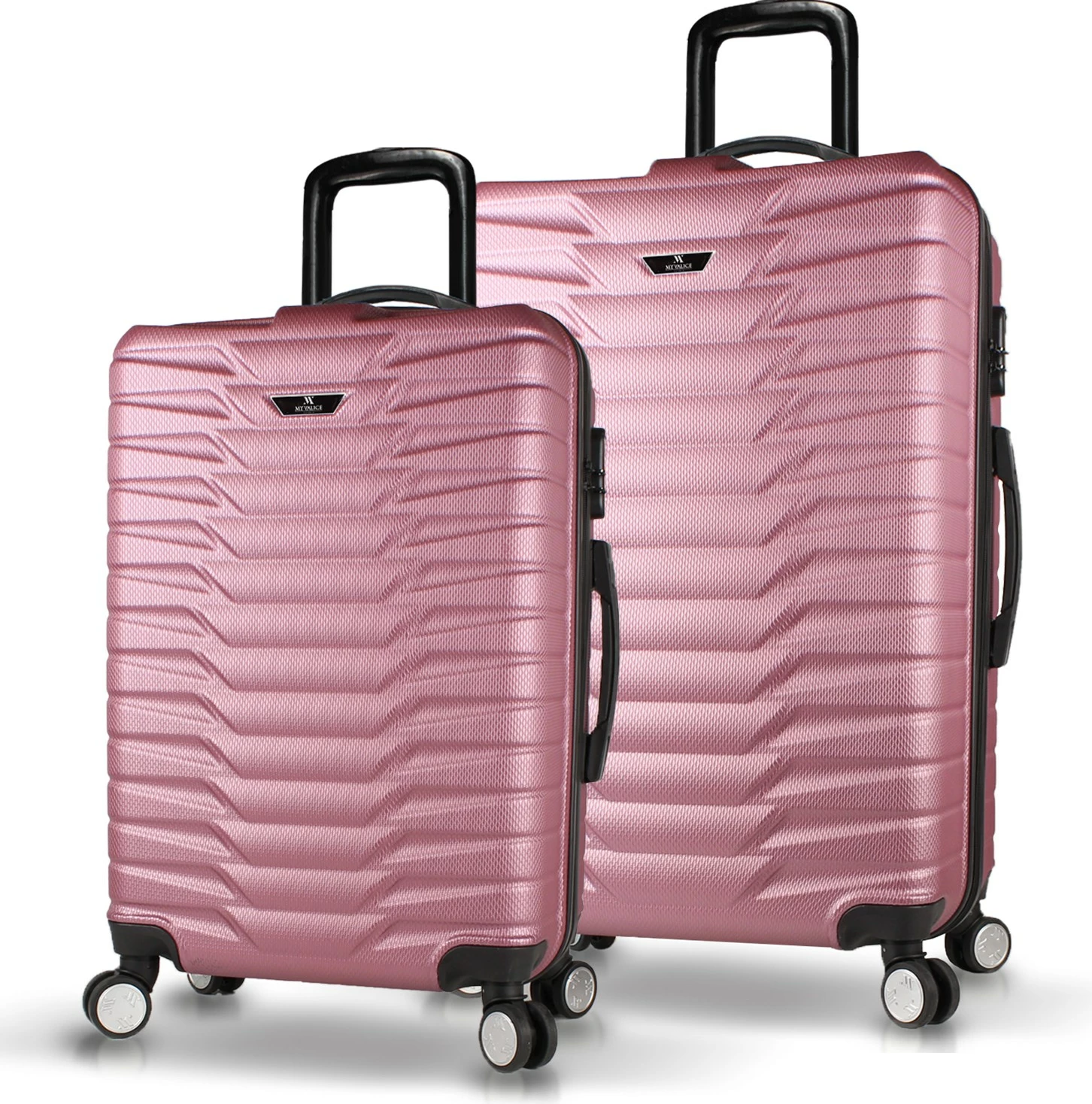 Eleganten set kovčkov, rozé zlata barva, Zoozie Bags 5790 (2 kosa)