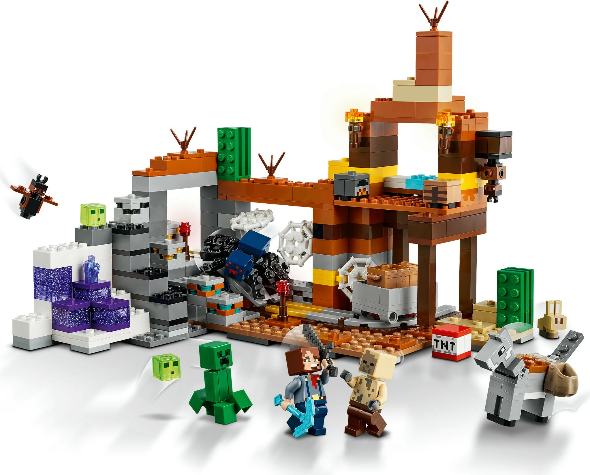 Gradbeni set LEGO Minecraft 21263 The Badlands Mineshaft, večbarven