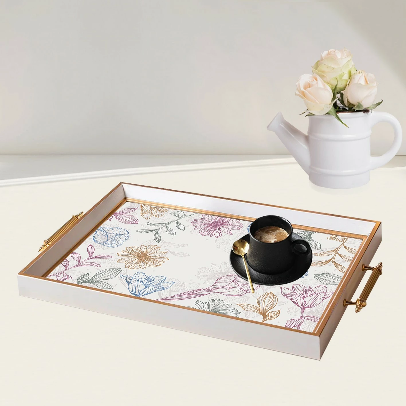 Dekorativni stekleni pladenj, dizajn Aberto, večbarven, TPB9791