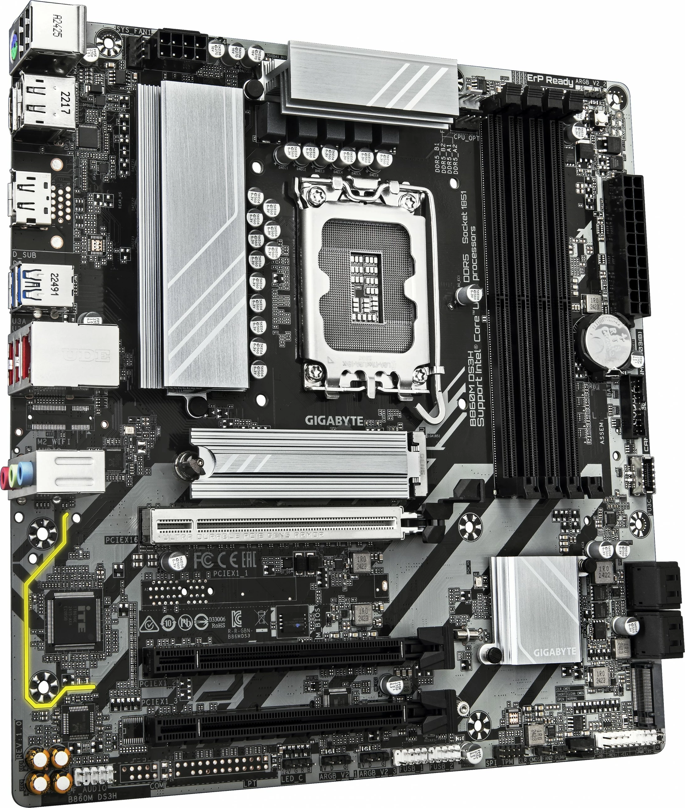 Matična plošča Gigabyte B860M DS3H, LGA1851