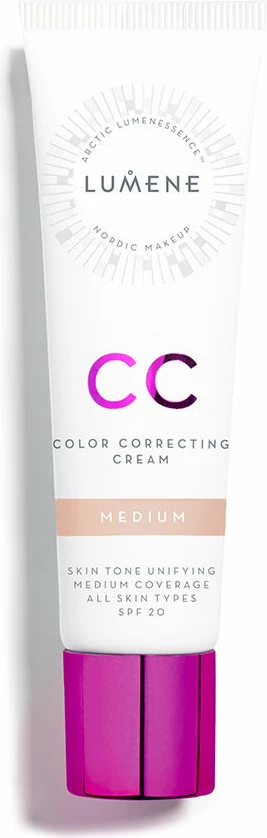 Korektivni CC krem za obraz, Lumene CC Color Correcting Cream SPF20 7-v-1 Medium 30 ml
