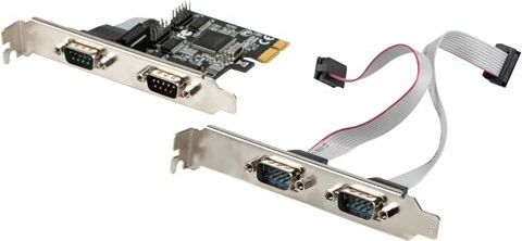 Razširitvena kartica 4x RS-232, PCI Express, low profile — Lanberg PCE-DB9-004