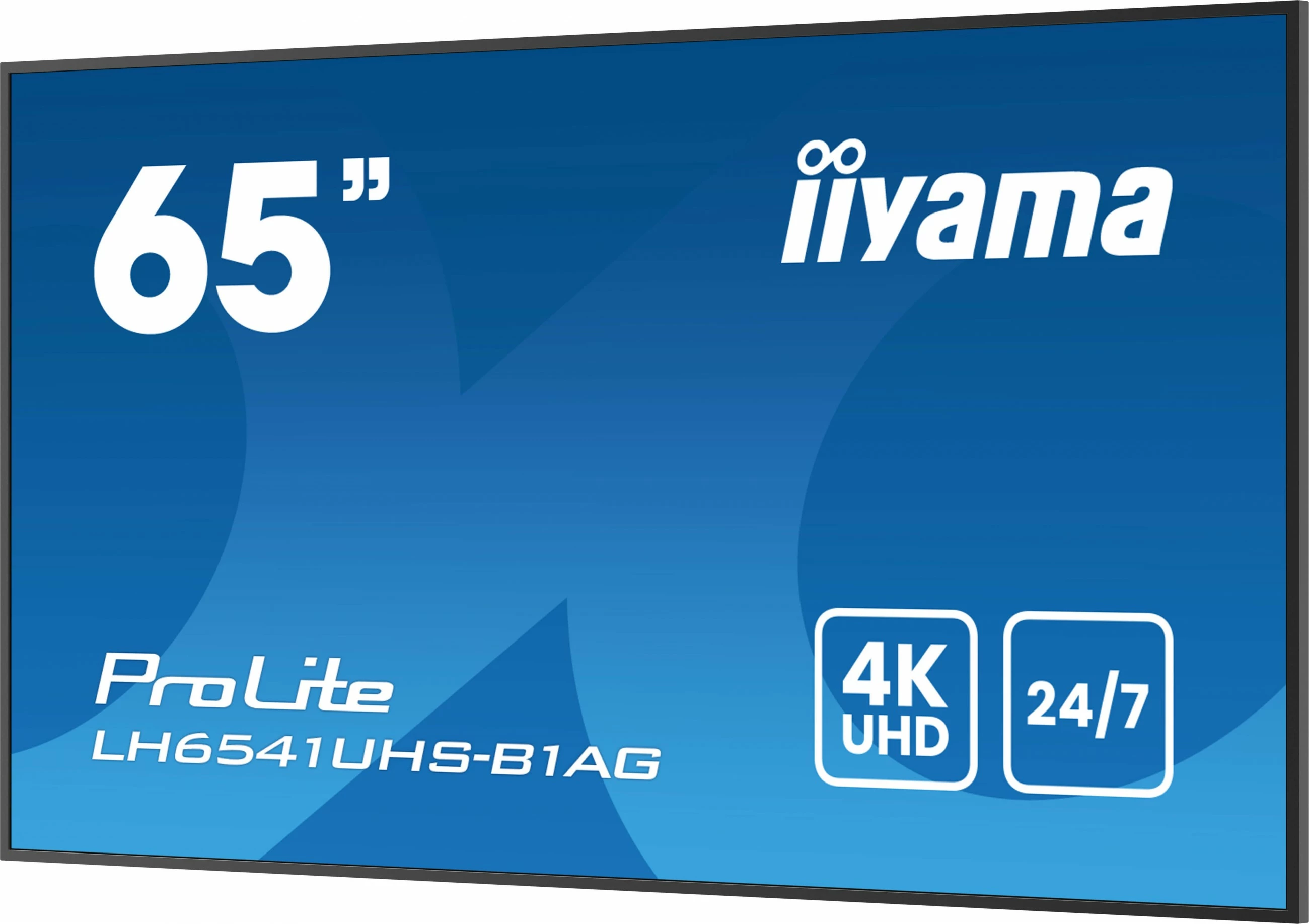 Velik profesionalni zaslon iiyama LH6541UHS-B1AG, 65 palcev, 4K UHD, 24/7, LCD