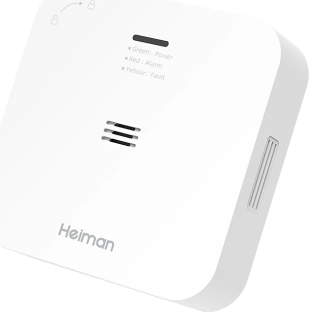 Detektor ogljikovega monoksida Heiman HM-720ES-W, brezžičen, povezava z aplikacijo, bel