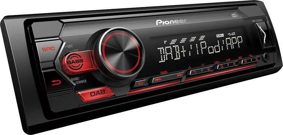 Radio za avto Pioneer MVH-S220DAB, DAB, USB, črn