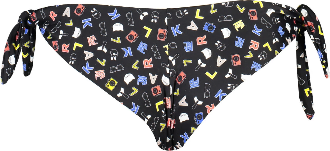 Bikini spodnji del KARL LAGERFELD BEACHWEAR, črni