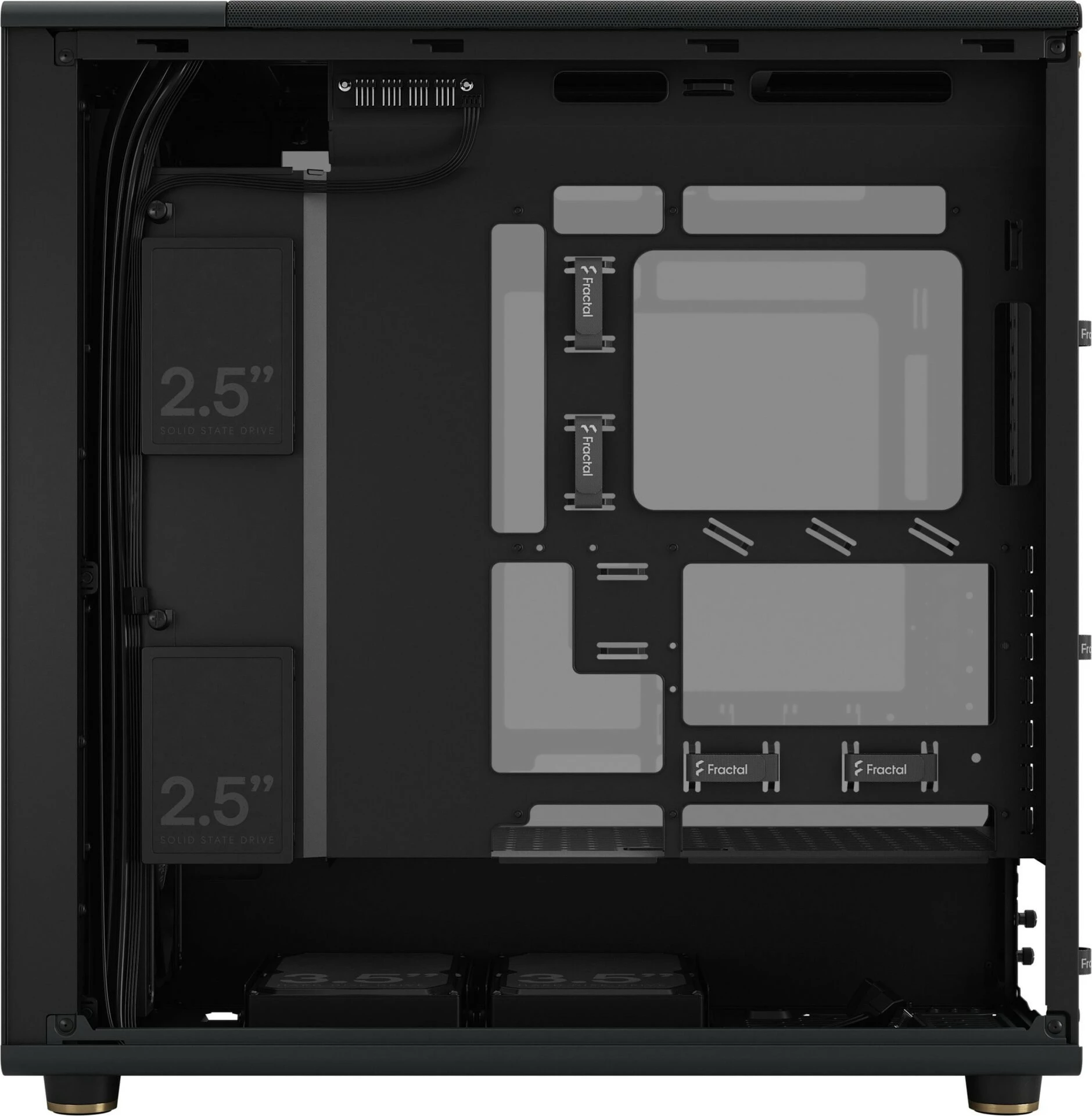 Računalniško ohišje Fractal Design North XL, ATX, micro ATX, Mini-ITX, črn (charcoal)