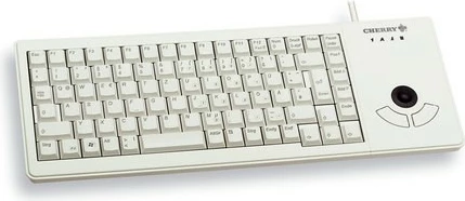 Trackball-tastatura Cherry XS, polna velikost, žična, USB, QWERTZ, siv