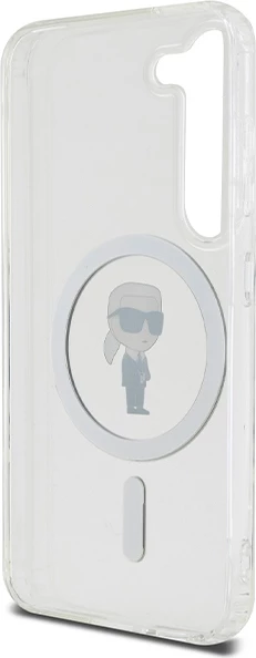 Prozoren ovitek Karl Lagerfeld IML Ikonik MagSafe za Samsung Galaxy S23