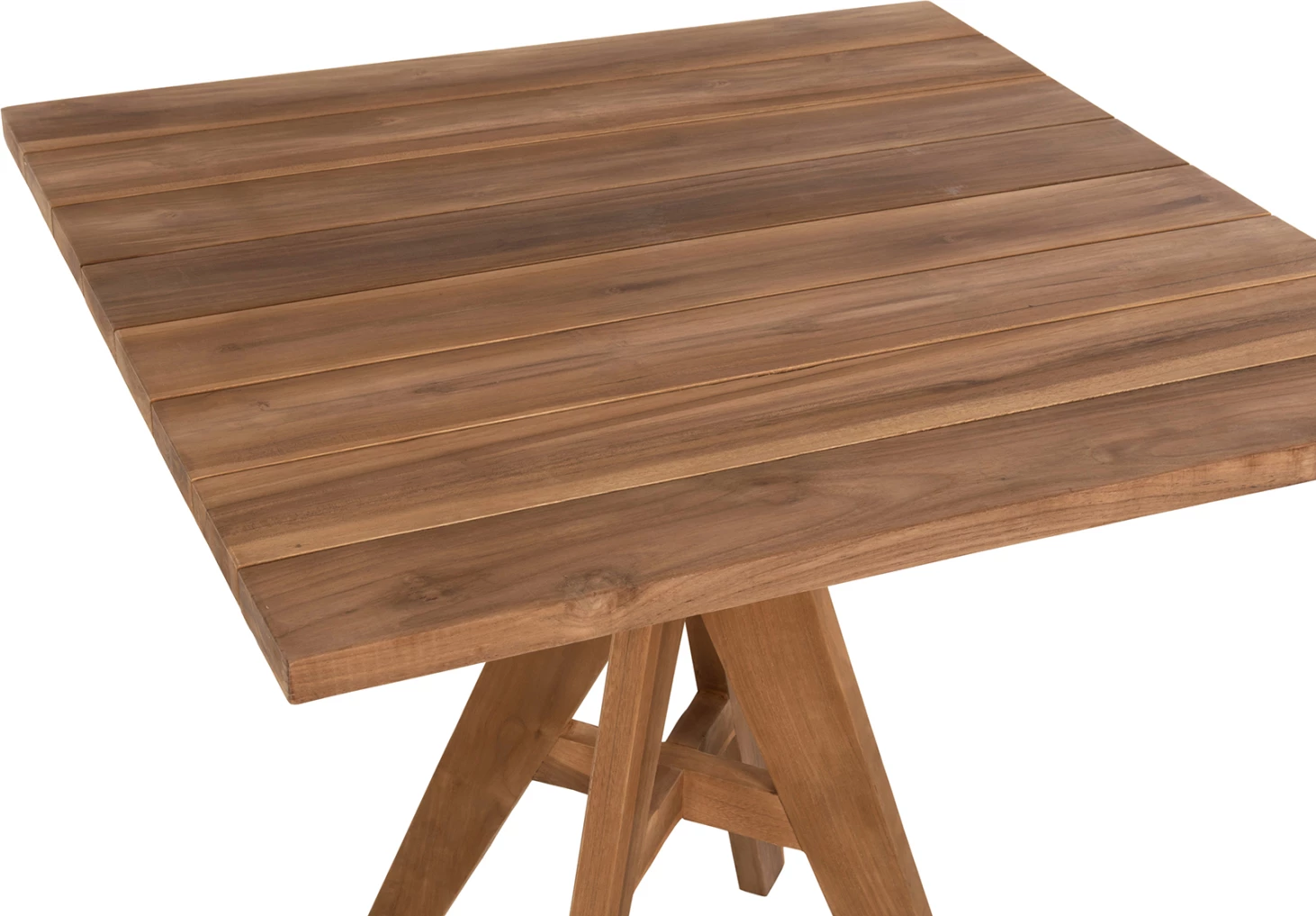 Zunanji jedilni mizi LEO FH9622 kvadratni tikov les 80x80x75Hcm