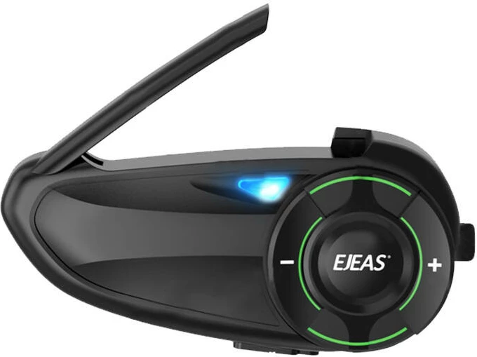 Interkom za motor EJEAS Q8, Bluetooth 5.1, IP67, črn