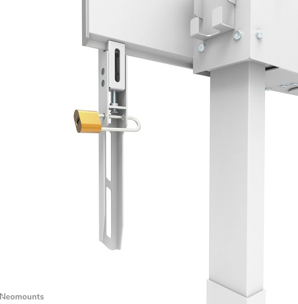 Motorni stenski nosilec za TV do 100'', Newstar WL55-875WH1, bel