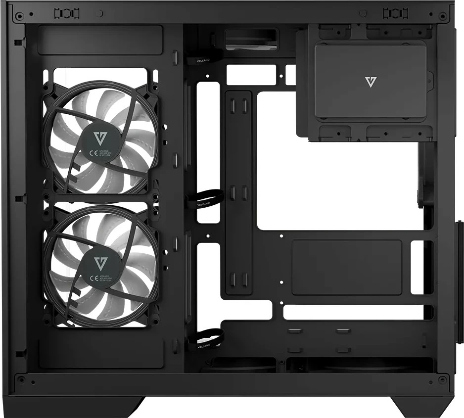 Računalniško ohišje MODECOM Volcano Panorama APEX ARGB 5F, Midi Tower, sivo