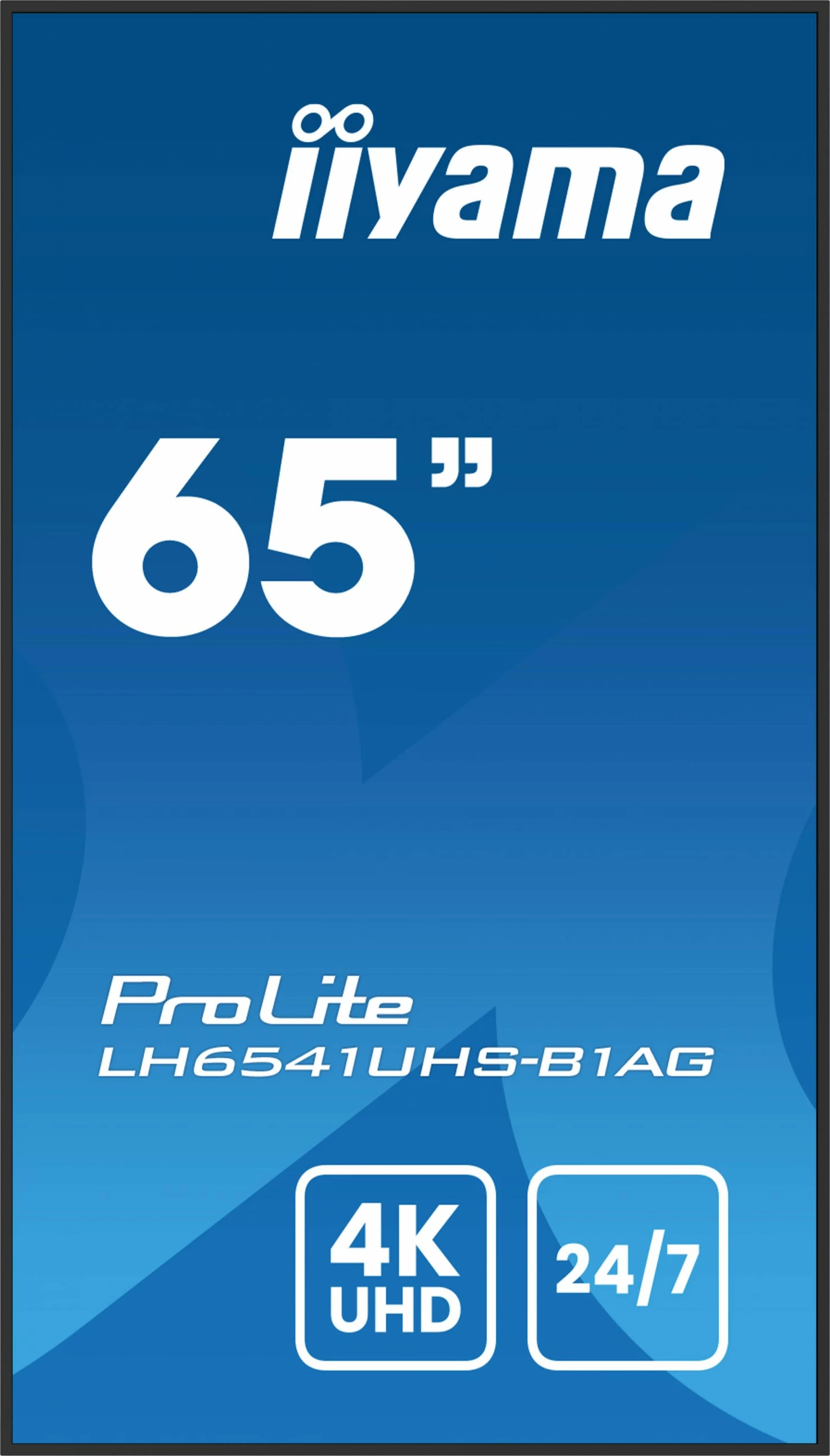 Velik profesionalni zaslon iiyama LH6541UHS-B1AG, 65 palcev, 4K UHD, 24/7, LCD