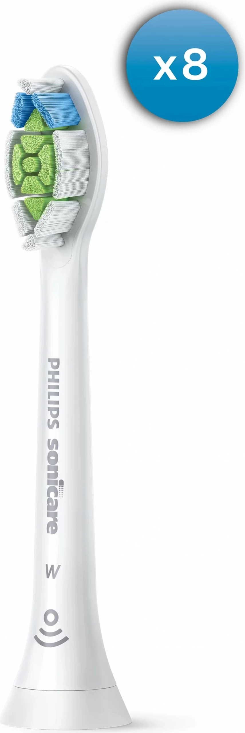 Glava zobne ščetke za beljenje Optimal White W2, Philips HX6068/12, 8 kosov, bela