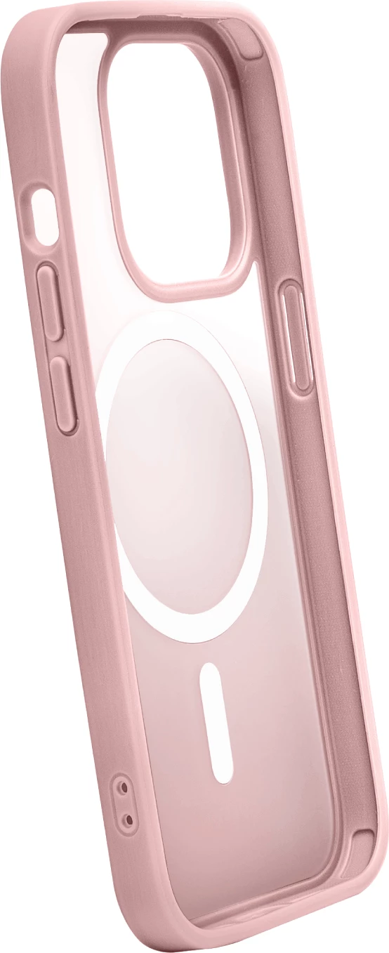Ovitek s prelivnim učinkom MagSafe za iPhone 15, Puro, silikonski, rožnat